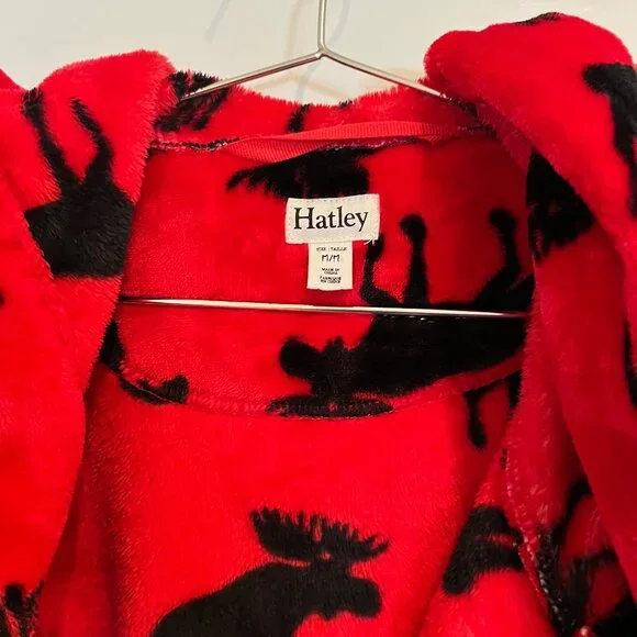 Hatley Moose Adult Fleece Robe - Picture 5 of 6